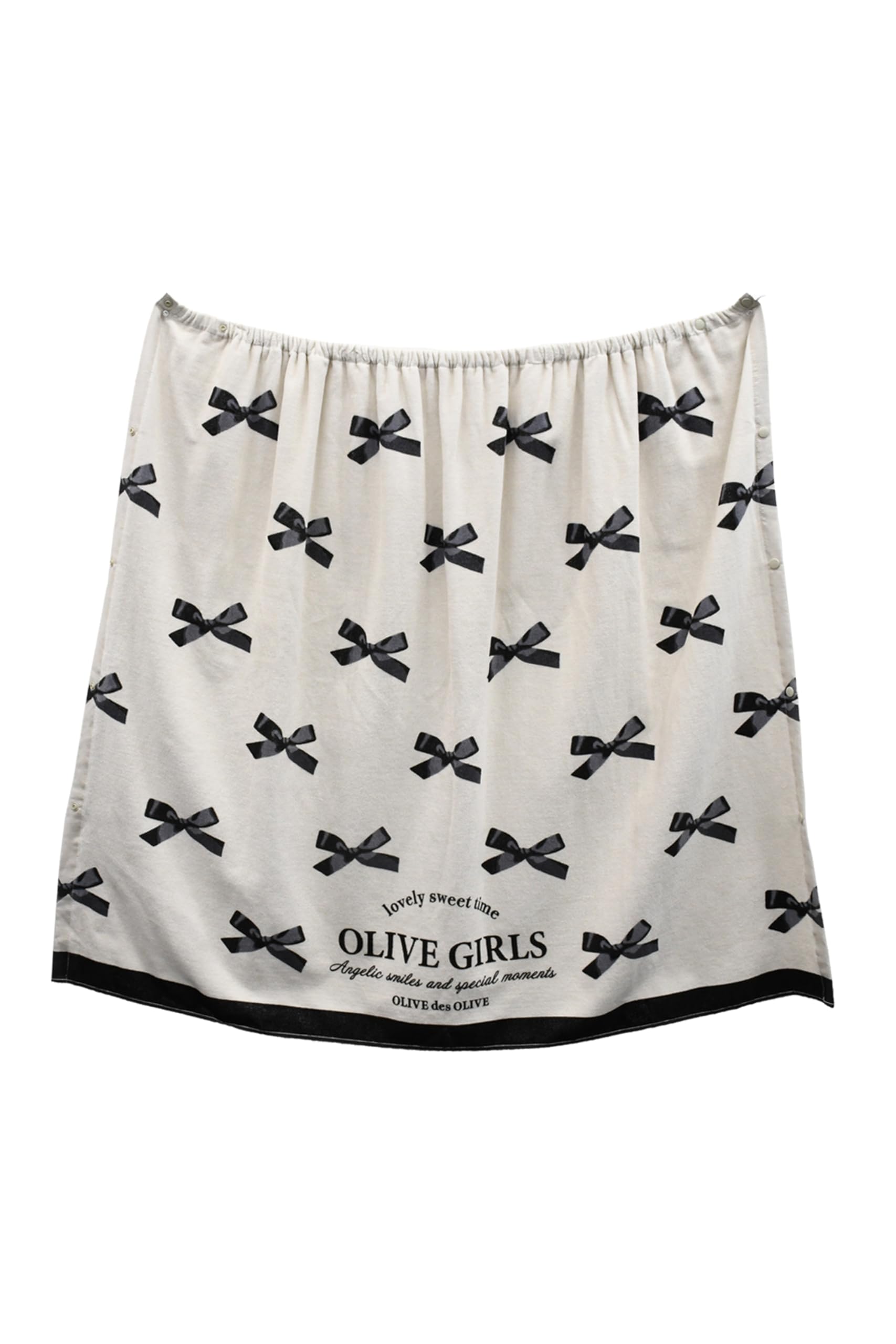 ラップタオル 巻きタオル 100cm OLIVEdesOLIVE オリーブデオリーブ 女の子 子供 キッズ プールタオル 綿 4353864 (BEIGE, 100)