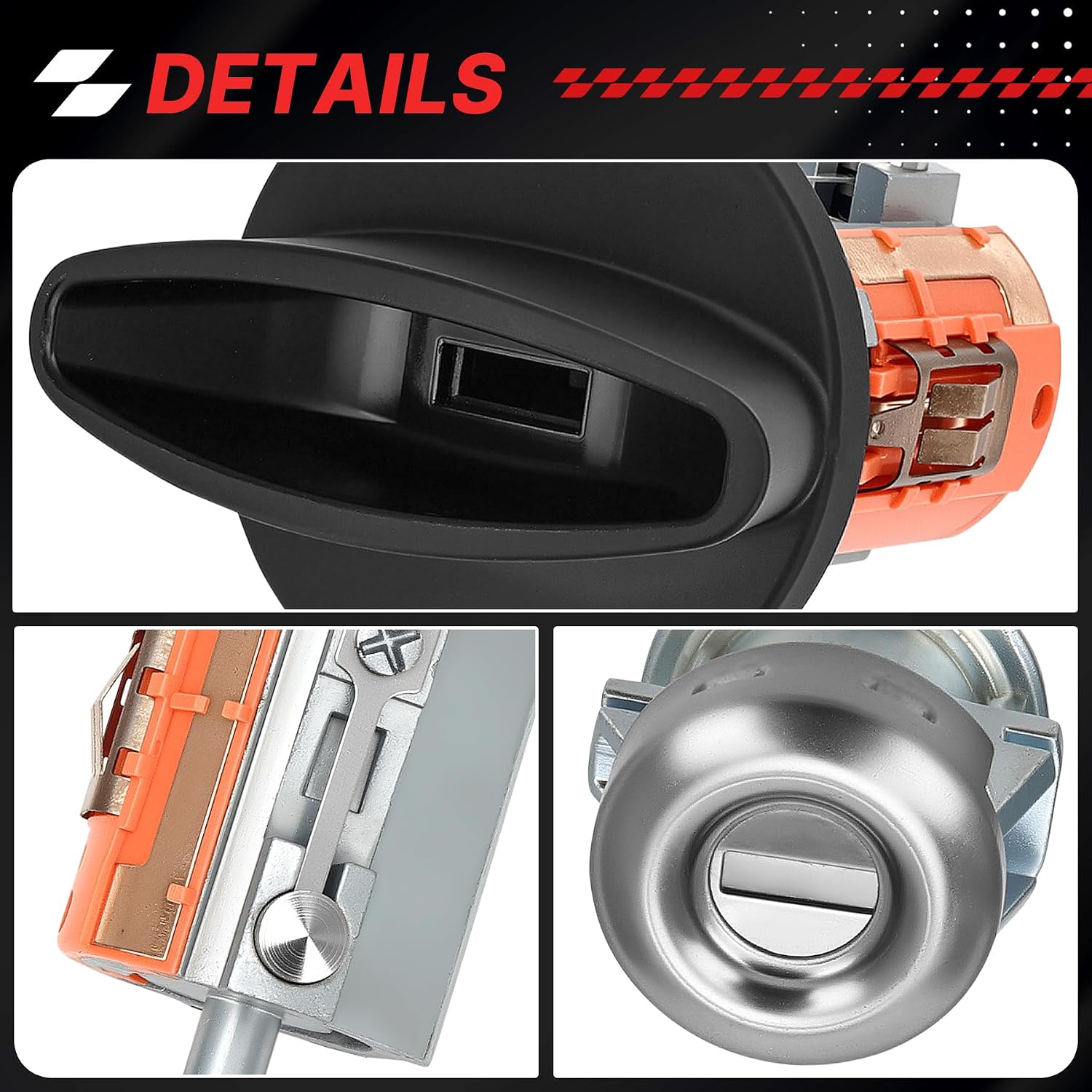LC6177 DL5885 X2 597638 Ignition Switch & Door Lock Cylinders with Keys for Ford F150 F250 F350 Excursion Expedition Freestar Windstar 97-07 (No Chip) Replace LC6177U 703362 703369