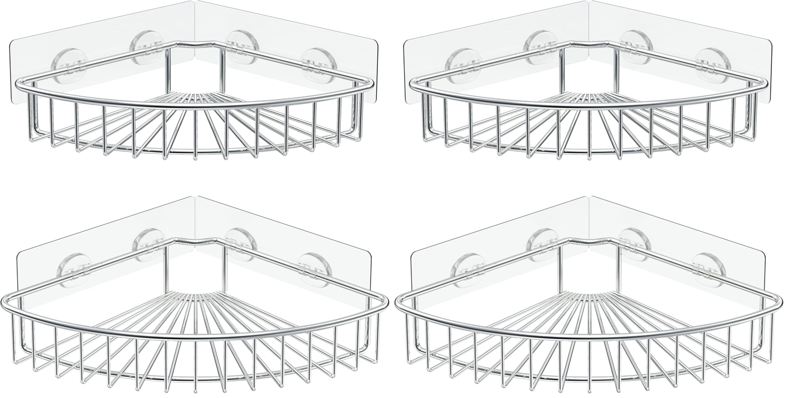 SMARTAKE Stainless Steel Shower Caddy - 2 Pack -9