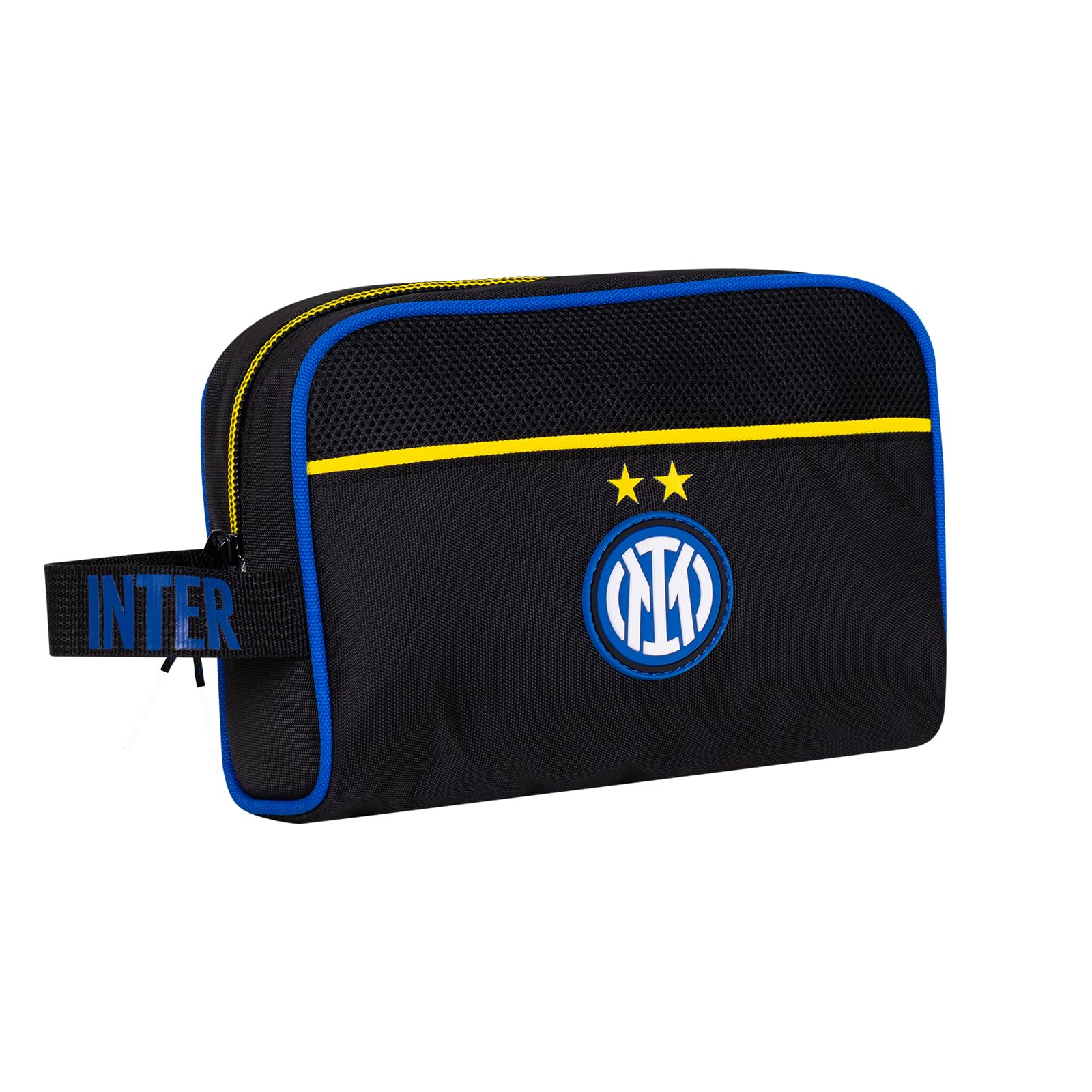 Seven Inter Football Toiletry Bag Screen Printed on Handle with Handle Personalised for Children, Official Product, Gift Idea