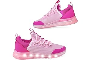 LUMIKICK Kids Light Up Tennis Shoes with Luminous Laces