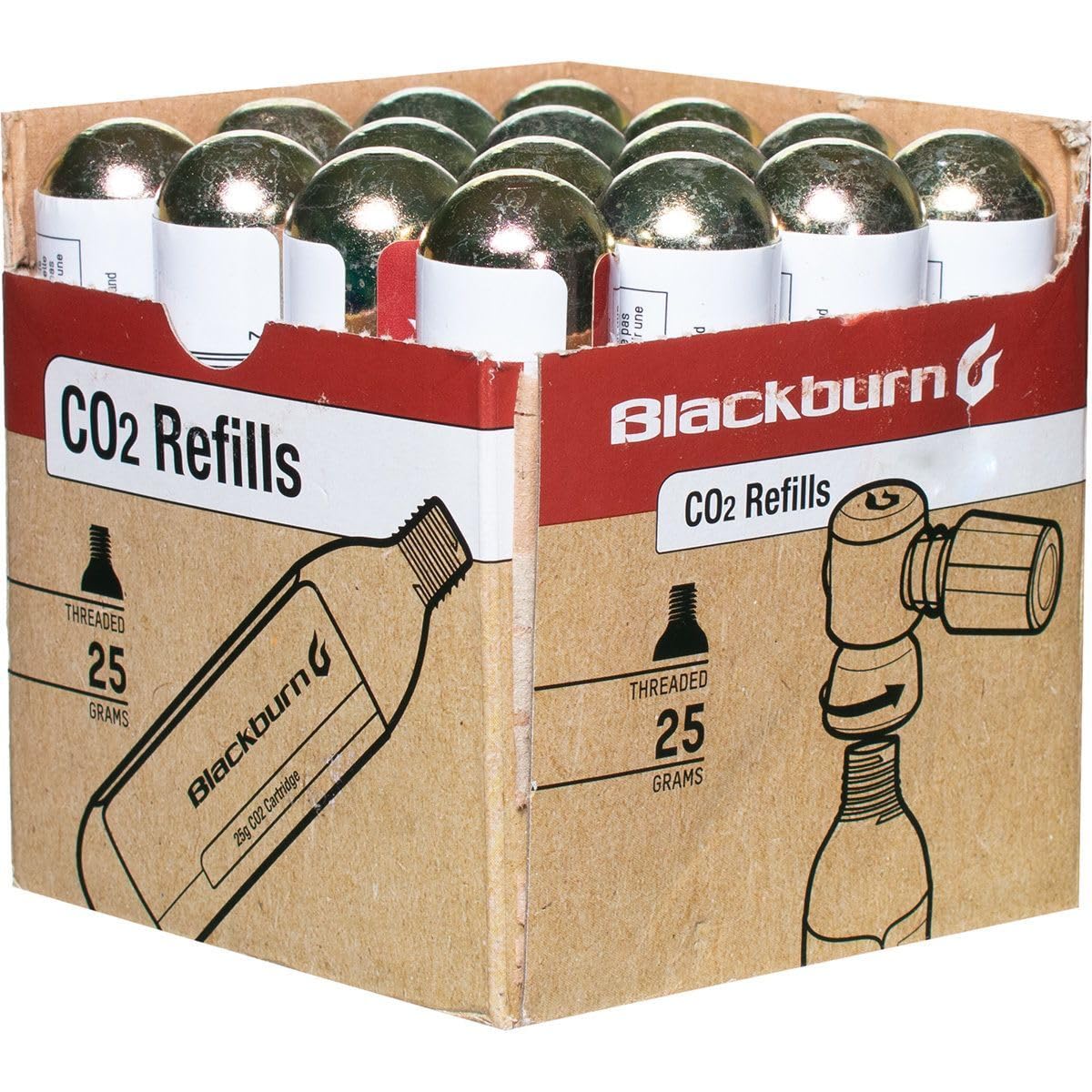 Blackburn 25G Co2 (20 Pk Box) Metallic Silver 16 Count