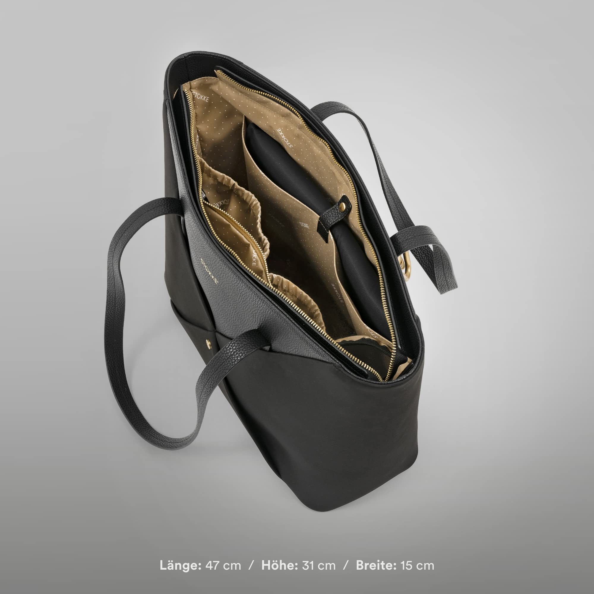 Stokke Xplory X Wickeltasche – Trageoption als Schultertasche oder Rucksack – Inklusive faltbarer Wickelunterlage & Beuteltasche – UPF 50+, wasserabweisend, leicht zu reinigen