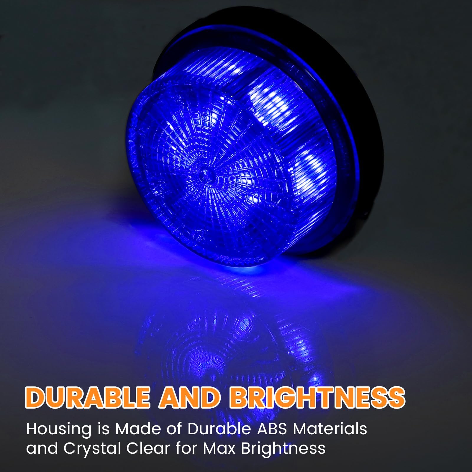 Luce Stroboscopica LED Blu 12V Con Lampeggio Di Emergenza, Segnale Di Avvertimento Con 15 LED, Kit Con Viti E Adesivo - 5