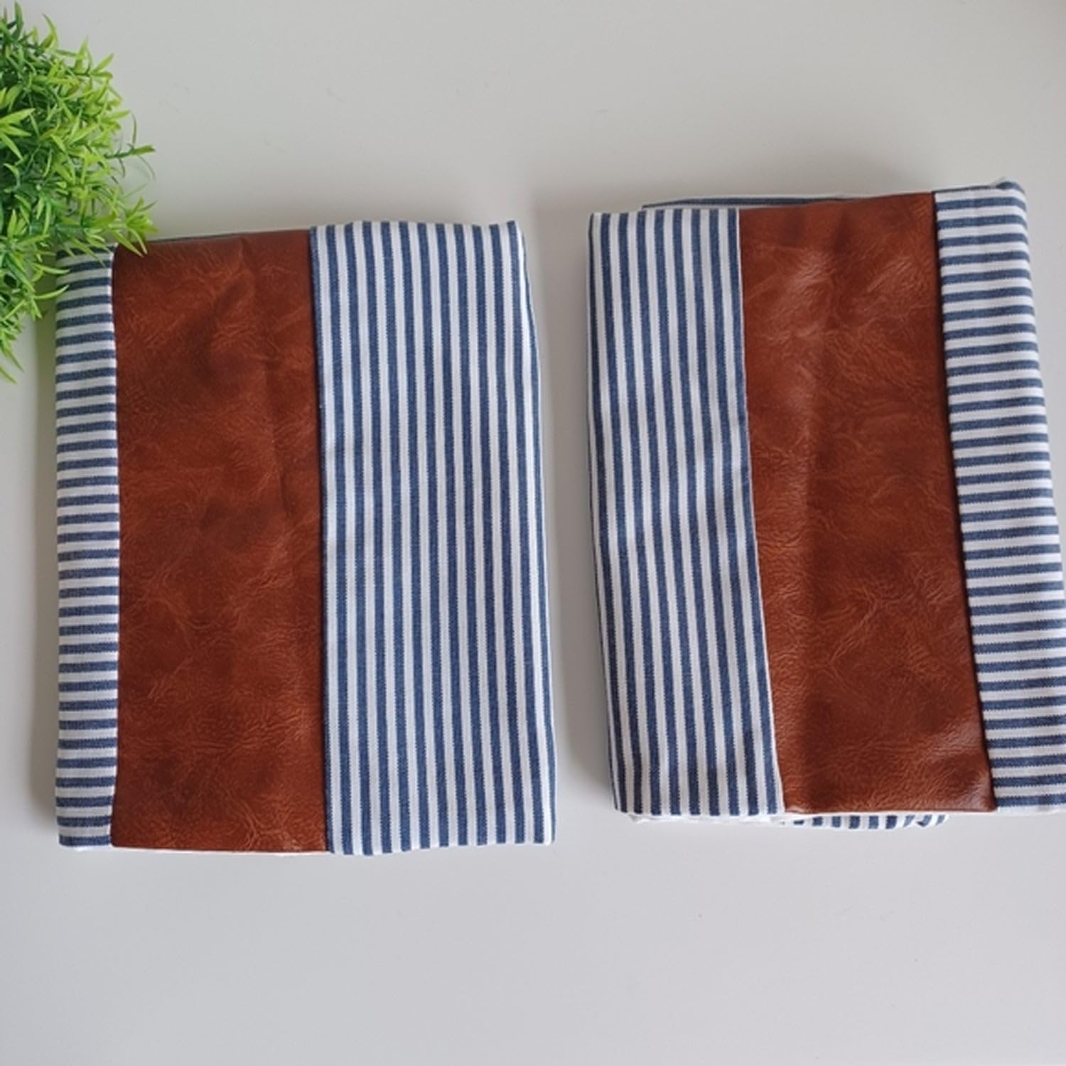 Pillow Covers, Leather & Cotton Cushion Covers (20 × 20 Inch / 1 Pair / 2 Pc)-image-47