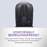 Alienware 18 Backpack - AW7825P - 28L Capacity, 3D Breathable mesh, Magnetic pocket organizers, RFID safe pocket, Weather resistant, 3D Iridescent reflective Alienware logo - Alienware Black - 3