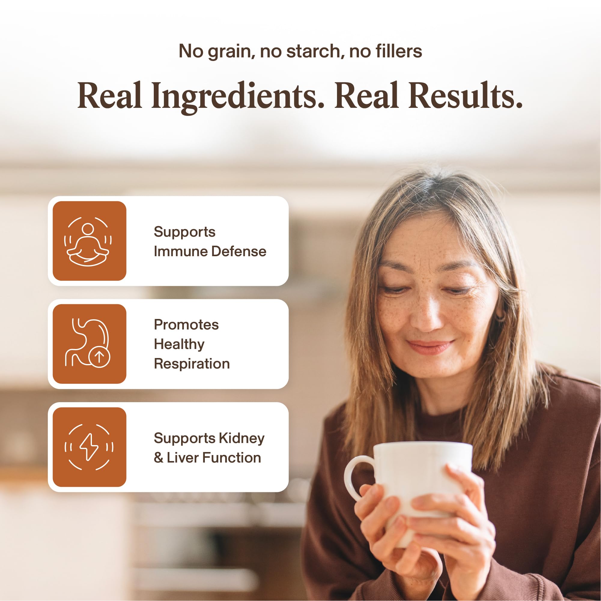 Real Mushrooms Cordyceps Mushroom Extract with Beta Glucans, 120 ct — Amazon image 3