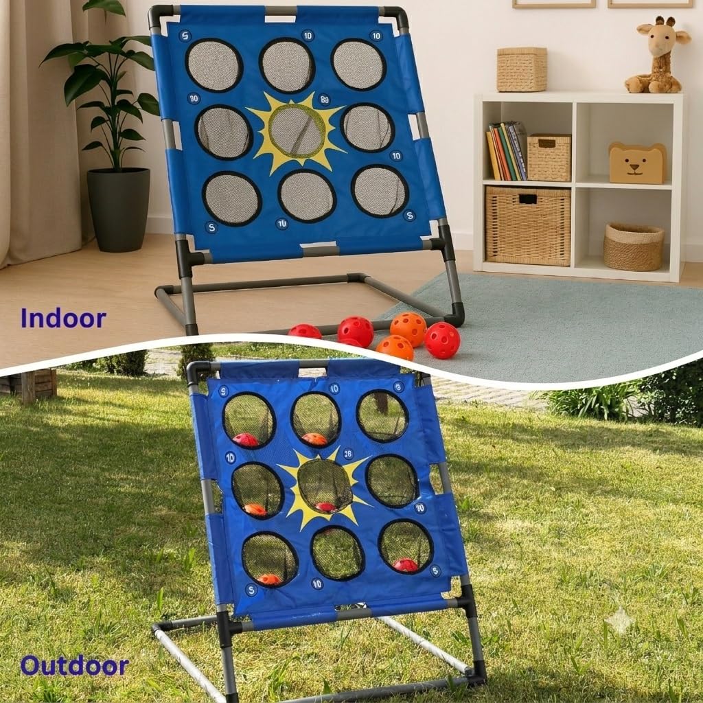 Bolimo Pro Wurfspiel für Kinder und Erwachsene, Ballspiel/Wurfspiel Indoor und Outdoor, Wurfspiel mit Zielscheibe für Garten, Park, Camping
