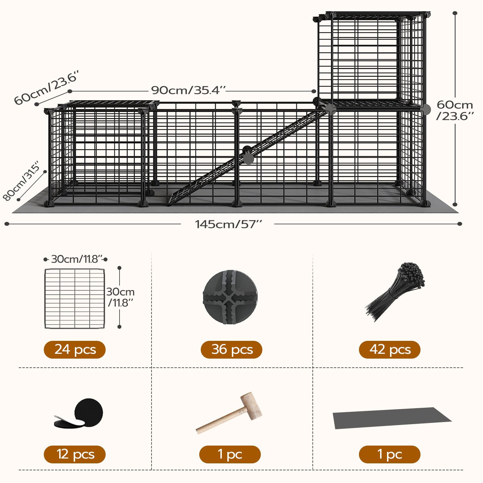 HOOBRO Guinea Pig Cage - Rabbit Playpen -4 HOOBRO Guinea Pig Cage - Rabbit Playpen -4