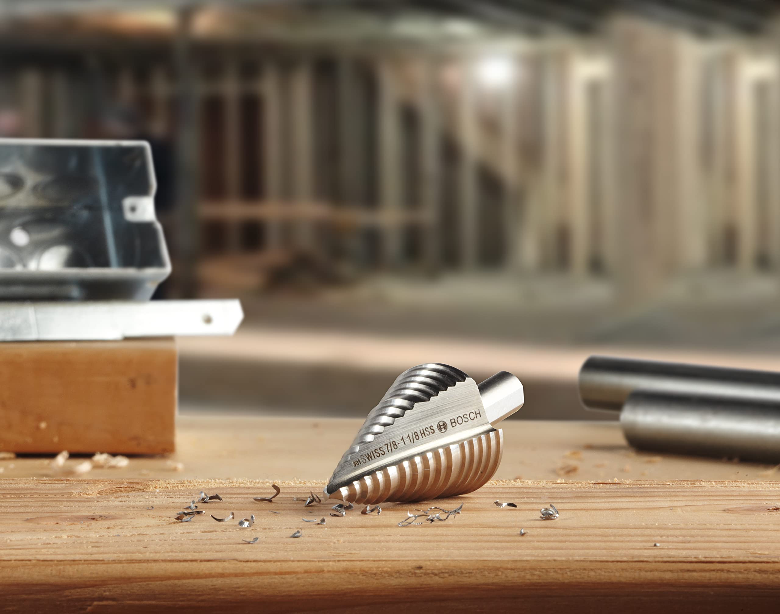 BOSCH IMSDC003 - Set di 3 punte per trapano a gradino in acciaio ad alta velocità, ideali per applicazioni di foratura senza fili in metallo, legno, plastica, PVC
