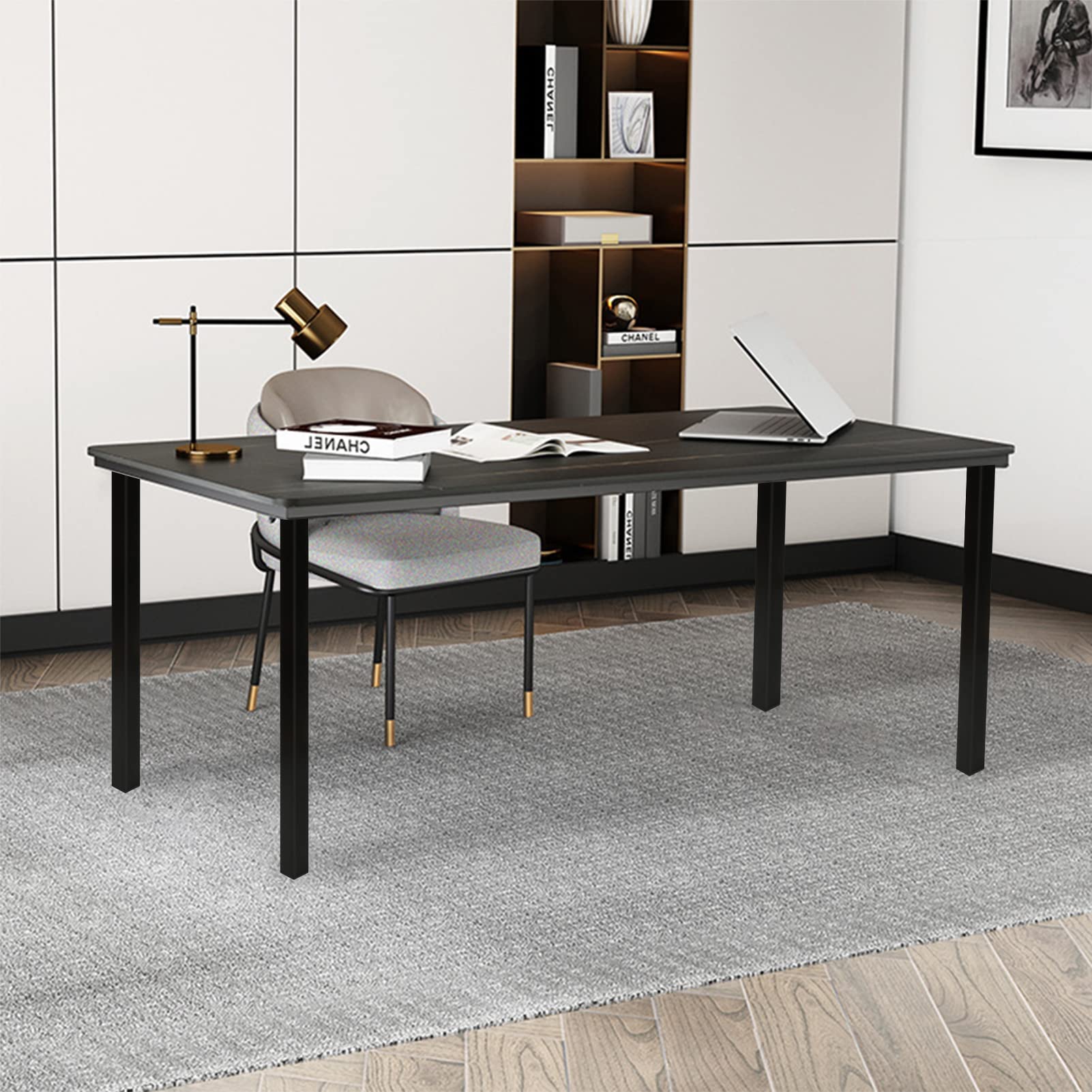 LANTUS 4 piedini per mobili, 90 cm, piedini regolabili per mobili, gambe di supporto in metallo per mobili/tavolo/sedia/scrivania/cucina/armadio/divano