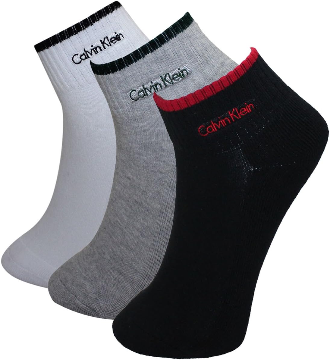 (Pack of 3) Mens Calvin Klein CK Soft Athletic Cushion Sole Socks