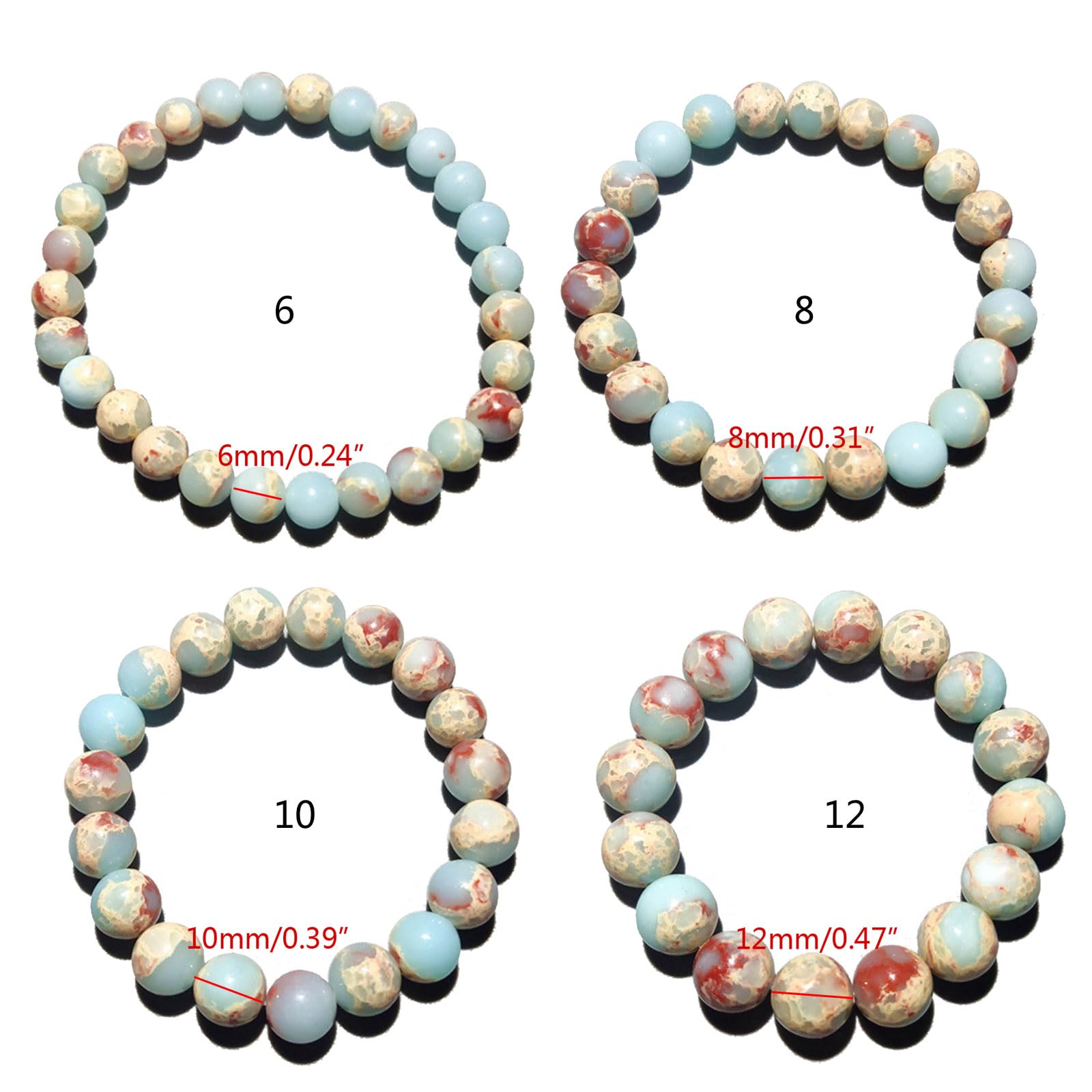 Splendide Pietre Preziose Semipreziose Perline Rotonde Energy