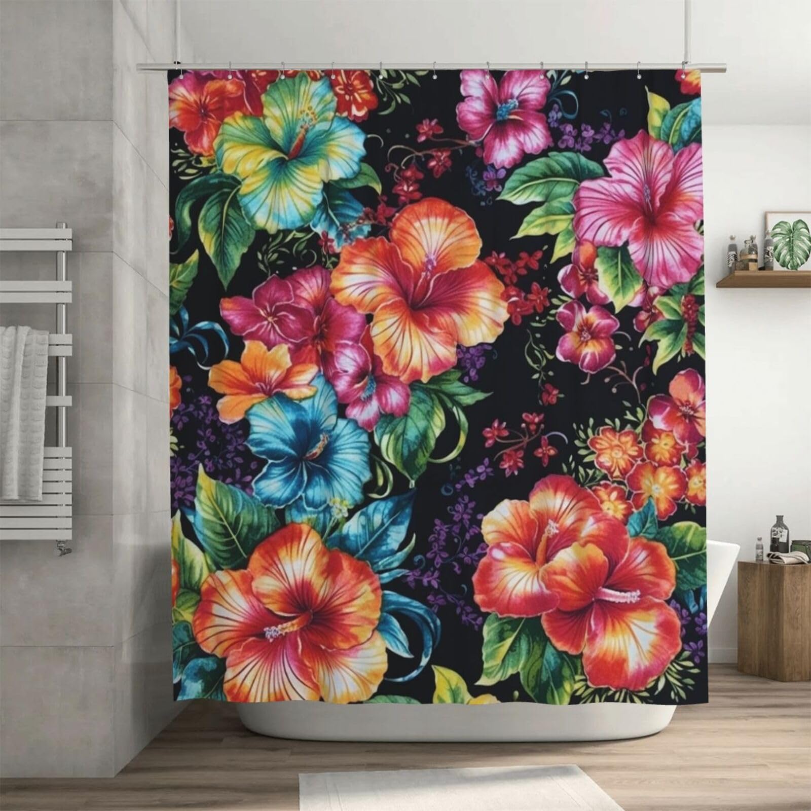 Rideau de douche épais et robuste en tissu de qualité supérieure 183 cm