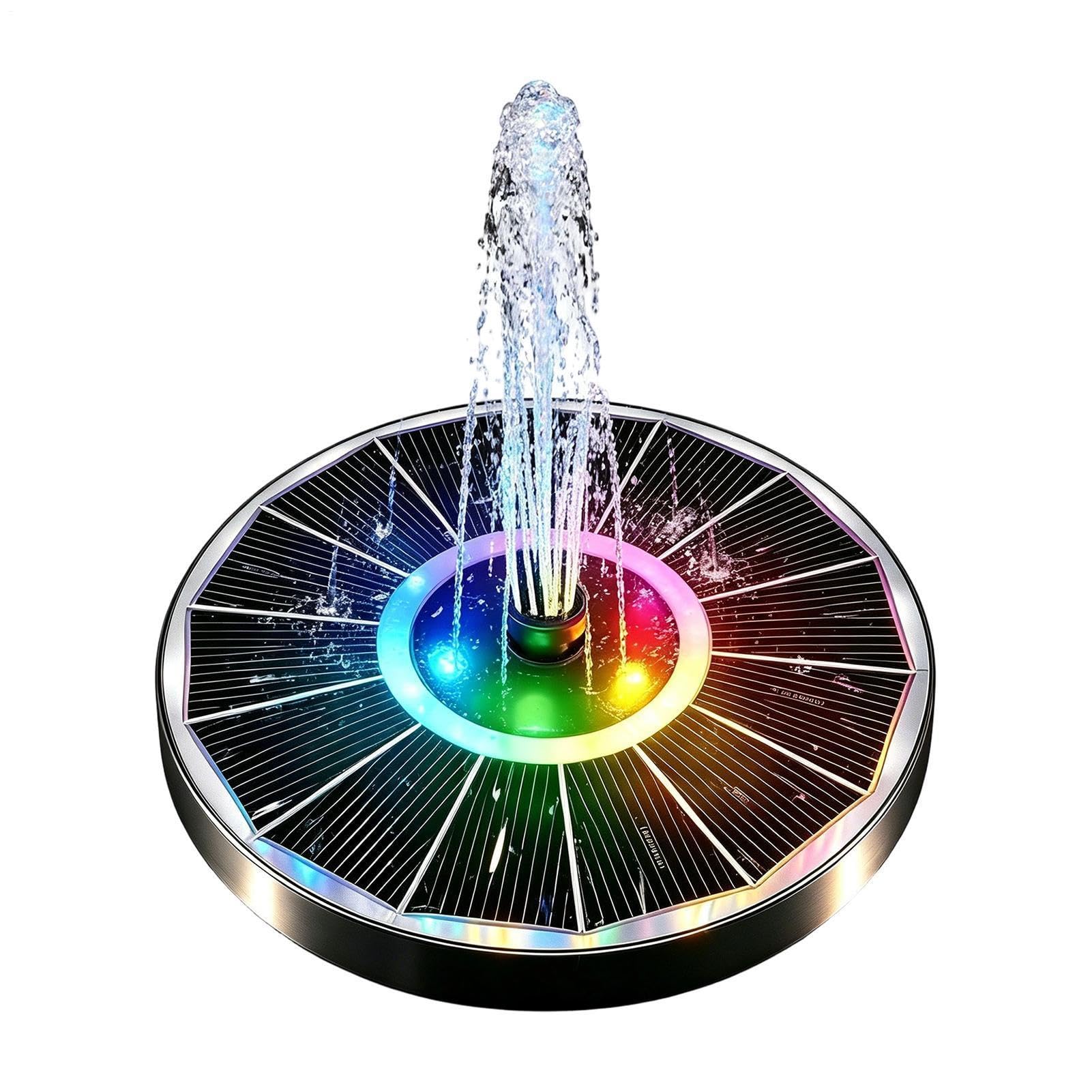 Fontaine solaire flottante sans fil pour animer et nettoyer l'eau stagnante