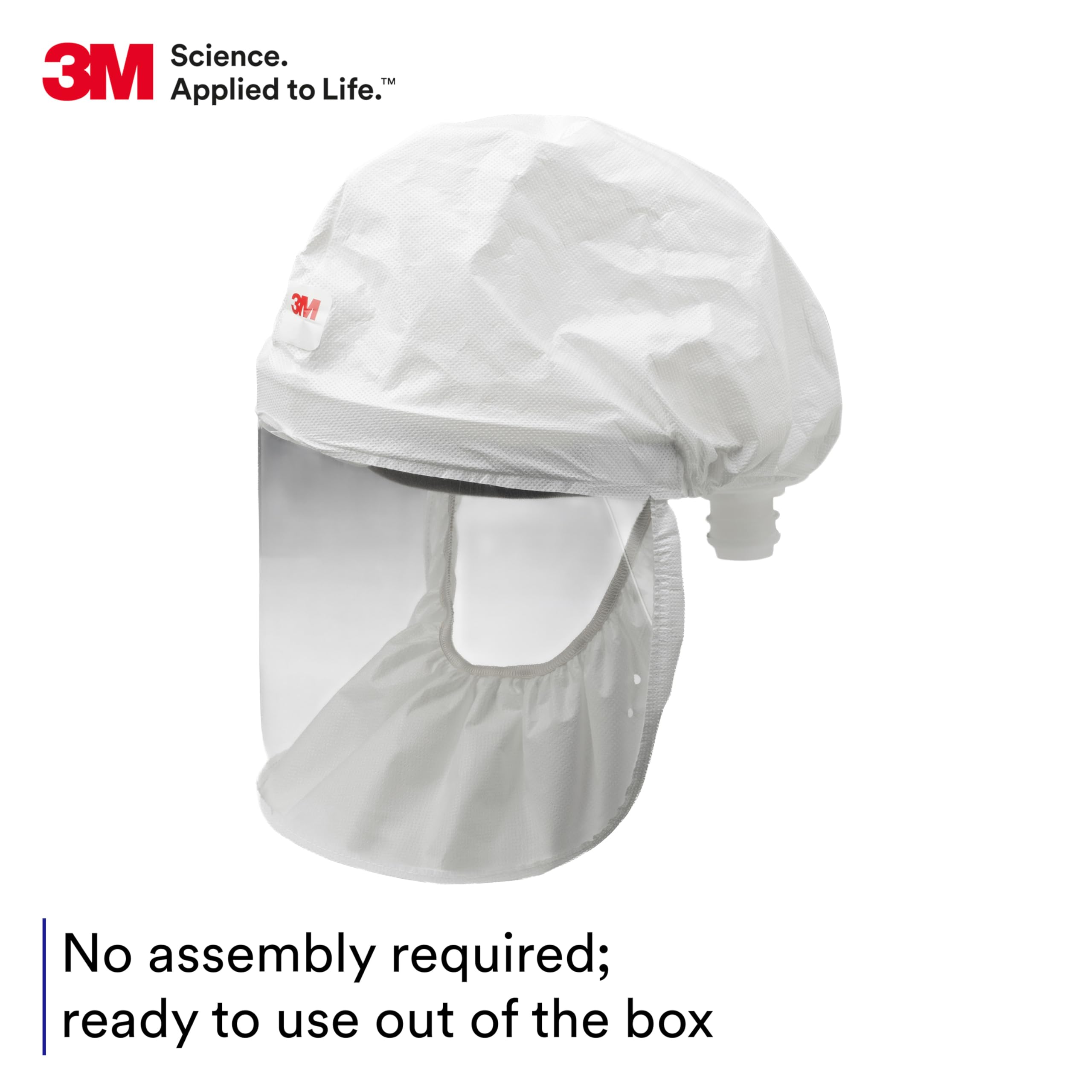 3M Versaflo 17248-etui Economy pokrowiec na głowę, S-103L-20, średni/duży, biały (20 sztuk)