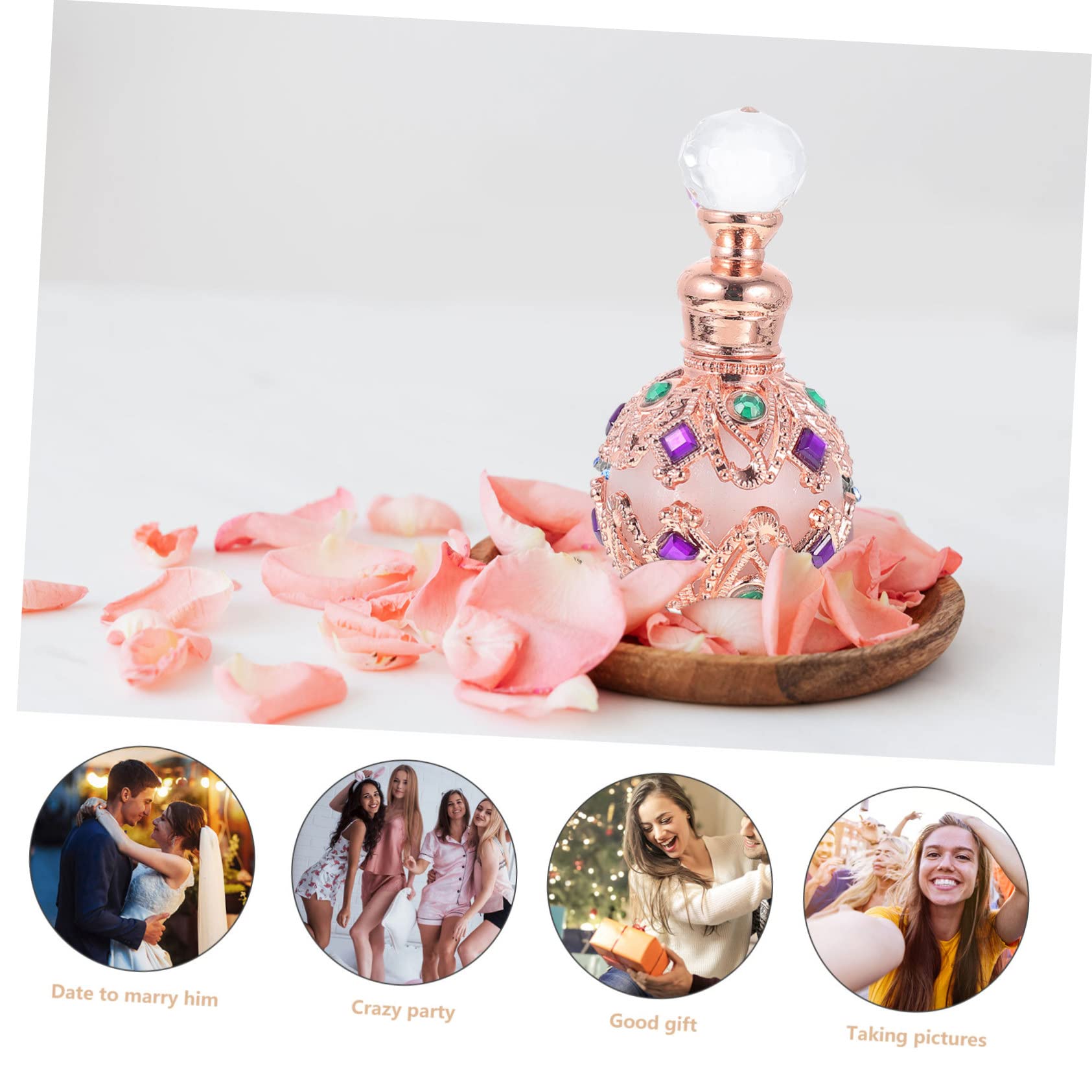 3 Pz Bottiglia Di Olio Essenziale Bottiglia Di Profumo Vuota Contenitori Per Fragranze Ricaricabili Flacone Contagocce Per Olio Essenziale Viaggiare Macchina Dubai Lega