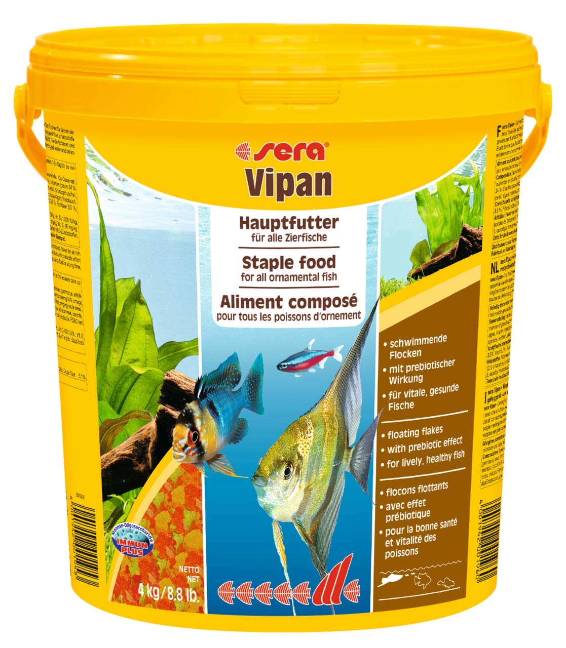 Sera Copos Tropicales Vipan - Copos Grandes, 4 Kg