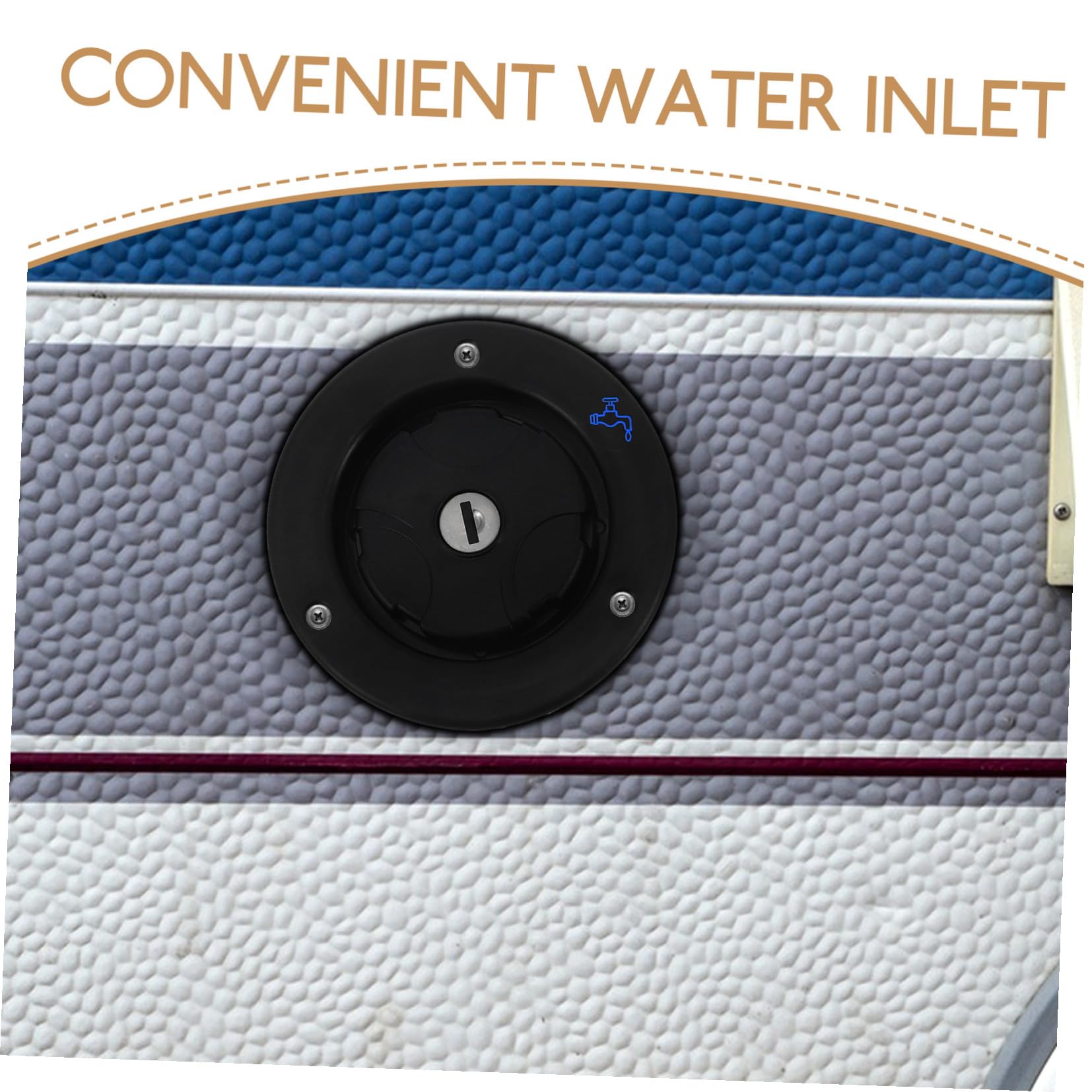 iplusmile 5piezas Tapa De Llenado De Agua Para Autocaravanas y Remolques Tapa De Repuesto Compatible Vehículos Recreativos Diseño Sencillo y Elegante Fácil De Usar y Reemplazar