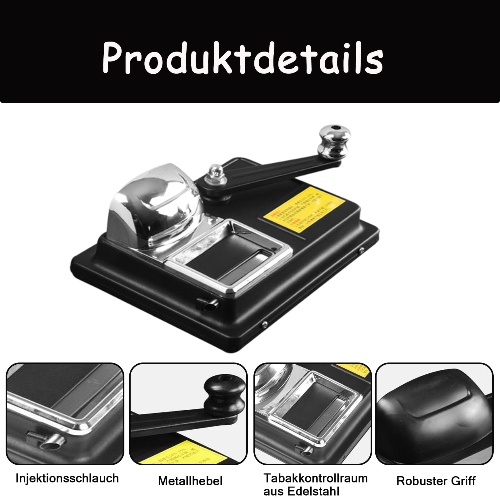cigarette tamping machine 1pc Electric Roller 5th Generation Electric Cigarette Roller Cigarette Rolling For 8mm/6.5mm Empty Smoking Tube Cigarette Machine Portable Household Electric Cigarette M 2026 Tamper and extra nozzle included Manual Tamping Machine for Cigarettes
