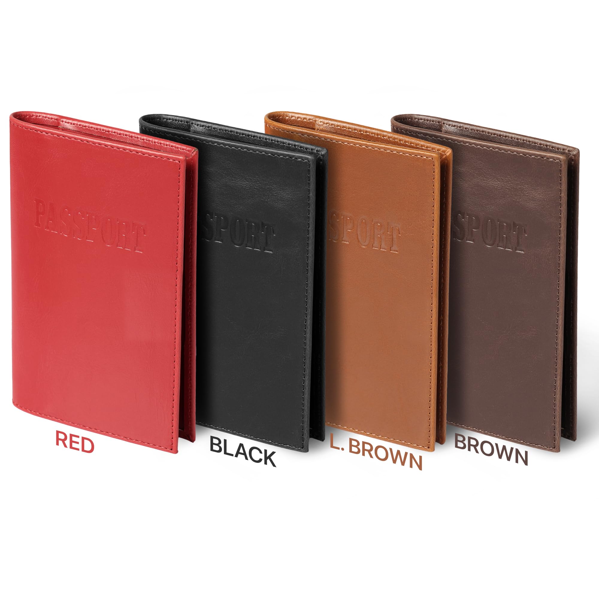 Otto Angelino Reisepass-Etui aus Leder – RFID-Blockierung – Unisex