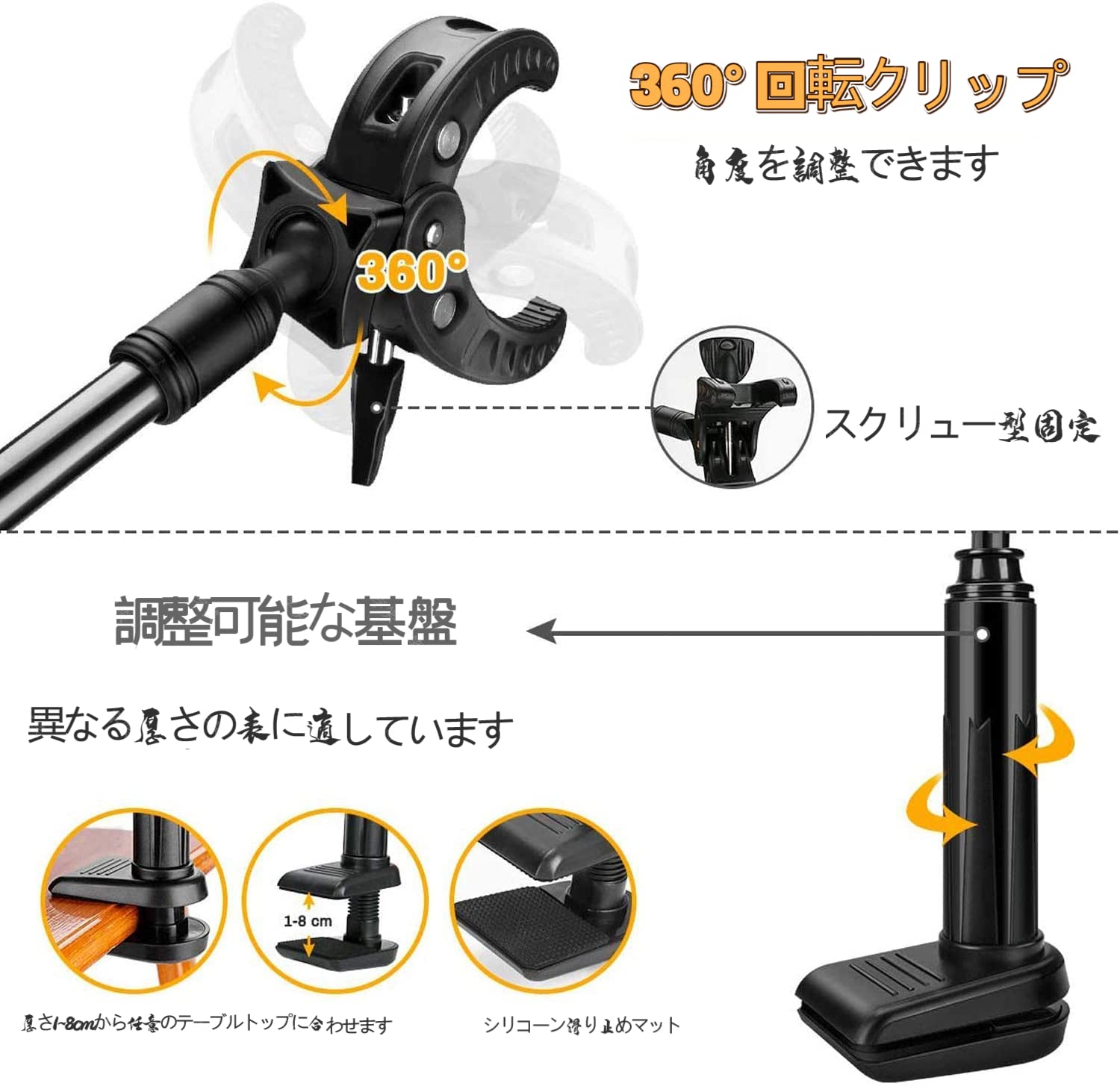 Amazon.co.jp: ドライヤースタンド 洗面所 両手解放 便利使用