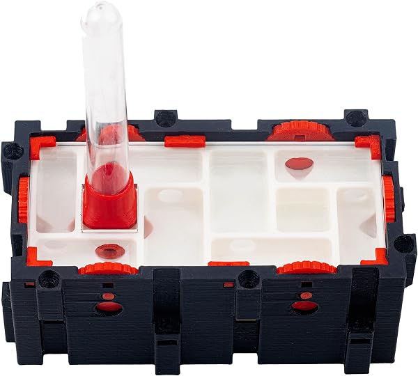 Anthouse.es - Hormigueros Modulares 3D - Modelo QBIK Duo - Terrario Ampliable para Hormigas Medianas - Hormiguero 3D con Sala de Forrajeo - 6,78x12,78x5 cm - 1