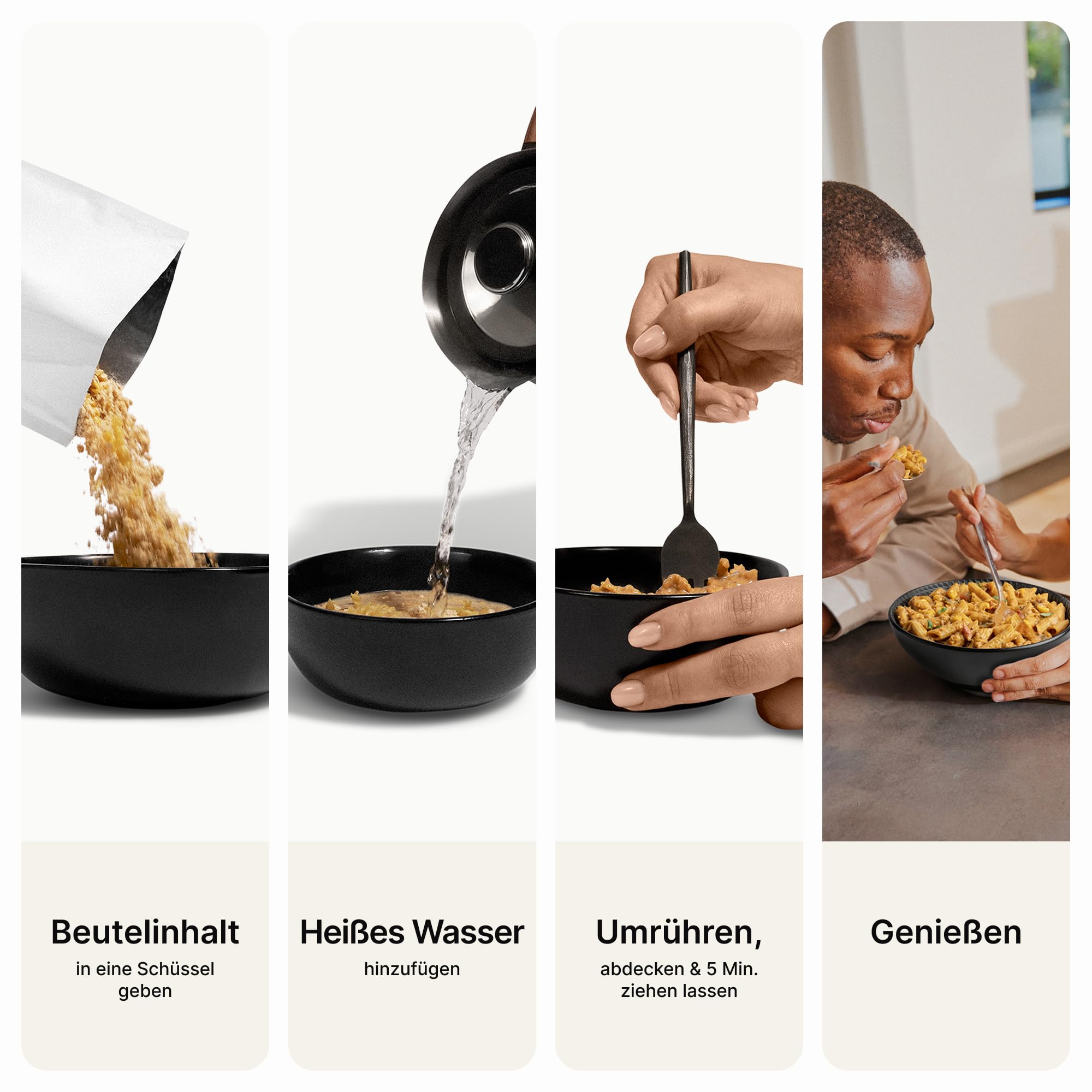 Huel Hot & Savoury – Madras (7 Portionen), Vegane Protein-Mahlzeit mit 25 g Eiweiß, 26 Vitamine & Mineralstoffe, Pflanzliches Fertiggericht, Ausgewogen & Nährstoffreich