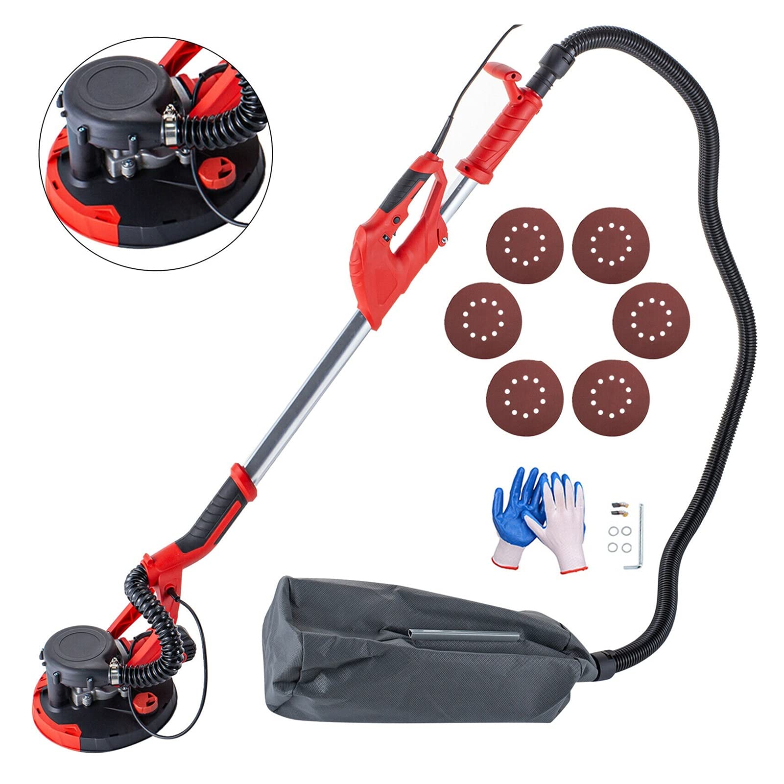 Elektryczny Sander z torbą próżniową 750W Disc,Osprzęt Przemysłowy