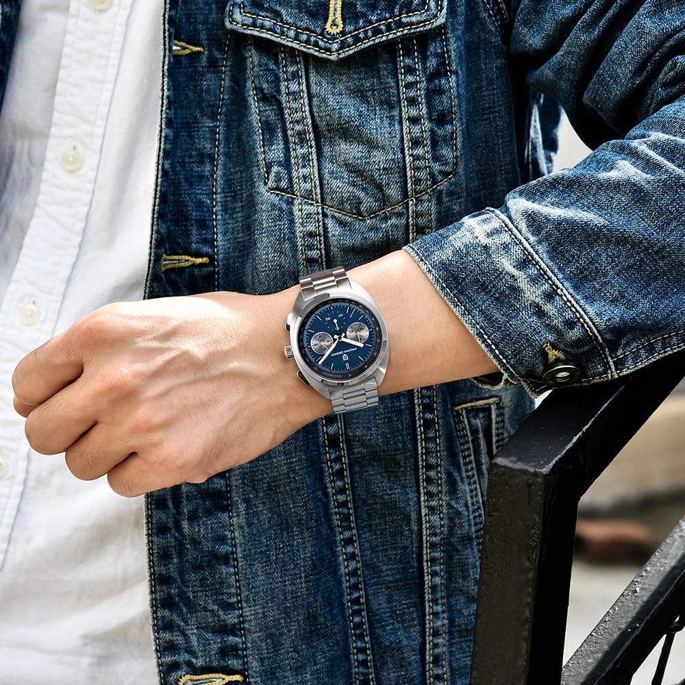 Pagani Design AR Saphir Quarz Chronograph Vintage Zifferblatt Uhr Leder Herrenuhren Neue Schildkröte zurück Chronograph 1782 Herren Quarzuhr VK63 Uhrwerk