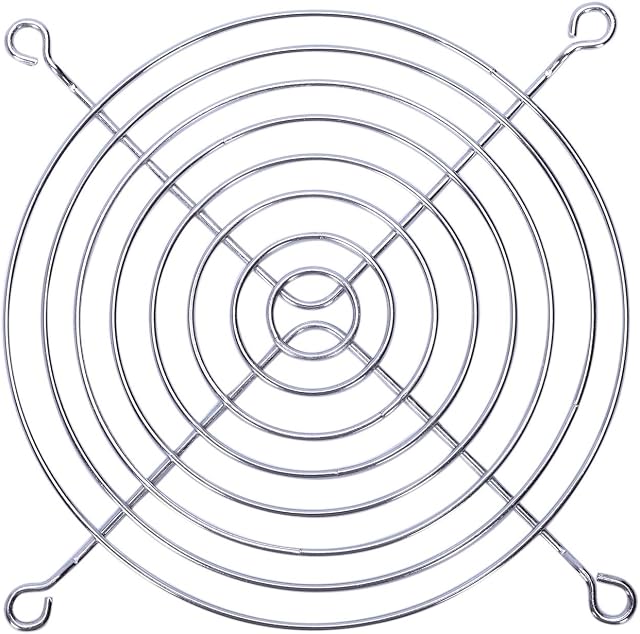 YIZAN PC Fan Grill Protector Metal Finger 120mm 12cm Silver Tone