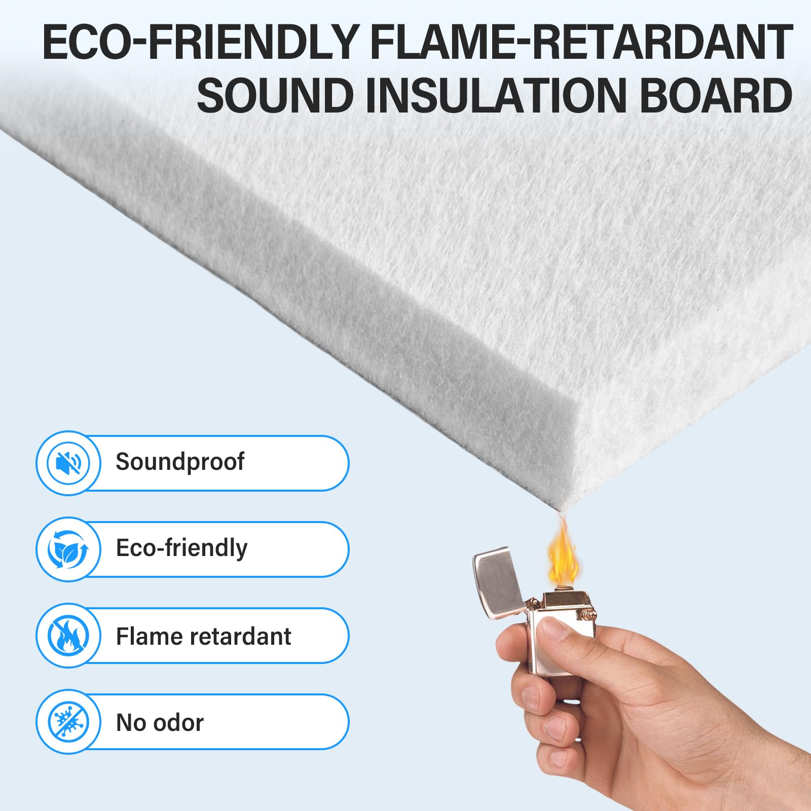 Panneaux Acoustiques Auto-Adhésif, 12Pack Auto-Adhésif Mousse Acoustique, Absorbeur De Bruit Haute Densité Insonorisante, Panneaux Isolants Acoustiques Décoratifs Muraux pour Studio Chambre