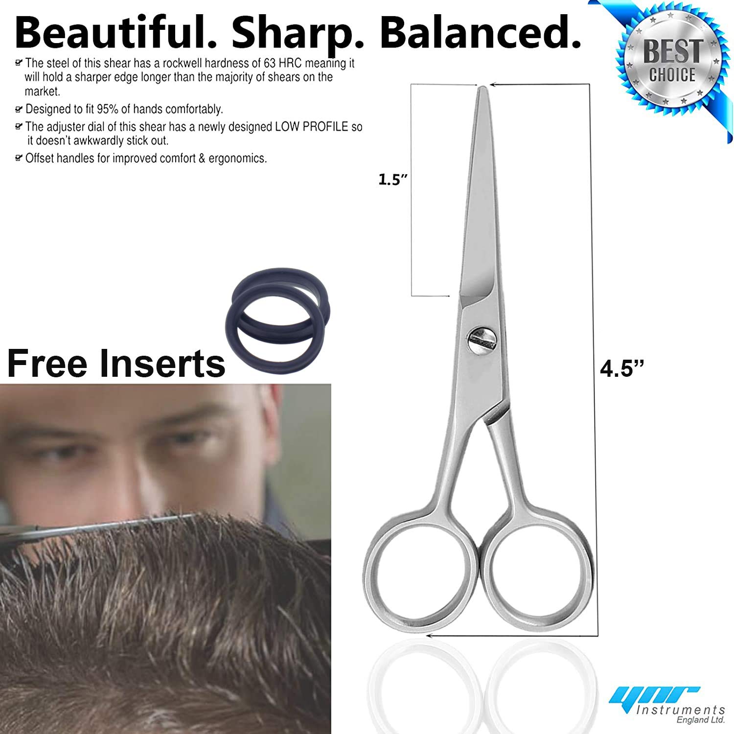 Professional Hairdressing Scissors,Hair Cutting Scissors Shears for Barber Salon - 5.5