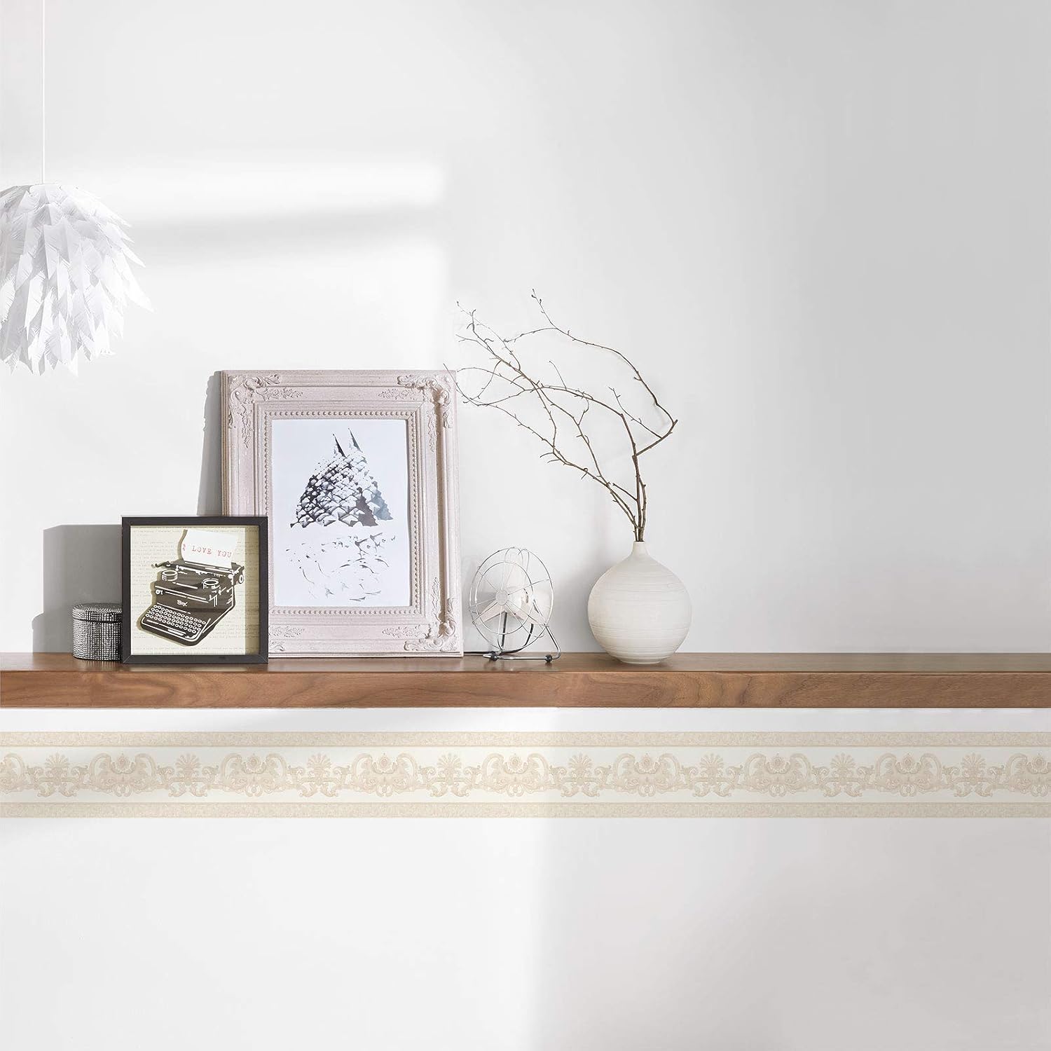 A.S. Création Only Borders 10 Border 5.00 m x 0.17 m Beige Metallic Made in Germany 655424 6554-24, 17 x 500 cm - Image 4
