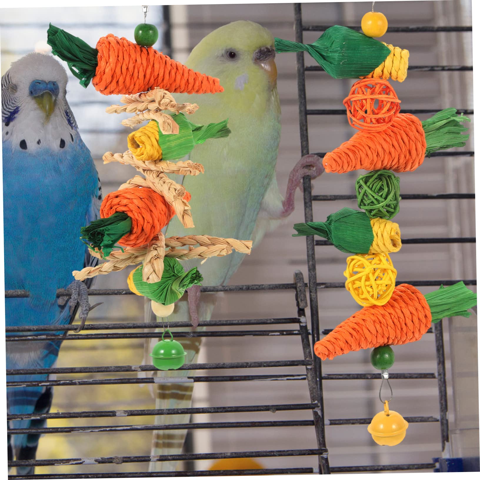 INOOMP 10stücke Verschleißfestes Vogelspielzeug Naturmaterialien Für Papageien Und Nymphensittiche Kauspielzeug Beschäftigung Und Dekoration Für Vögel Für Spiel Und Zahnpflege