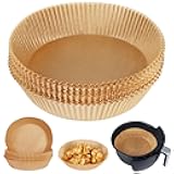 Air Fryer Parchment Paper for 2 to 5 QT, Set of 100, 6.3inch Small Airfryer Liners, Nonstick Air Fryer Filter Paper, Compatible with Ninja, Chefman Airfryer and More