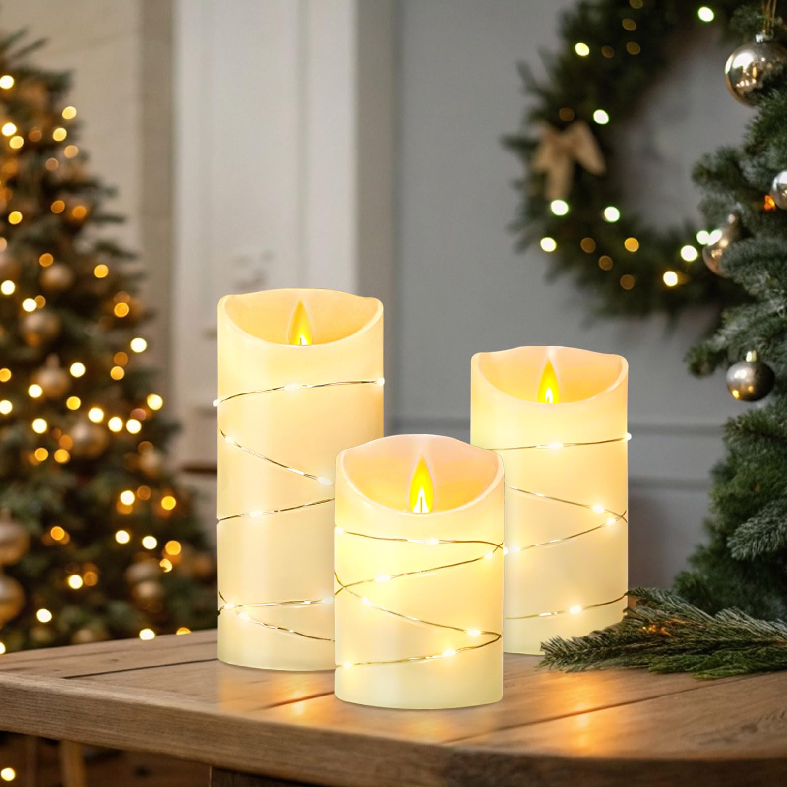 Candele LED Yinuo Con Fiamma Tremolante E Telecomando – Set Con Timer 2/4/6/8H, Effetto Fiamma Realistica Per Casa E Matrimoni - 4