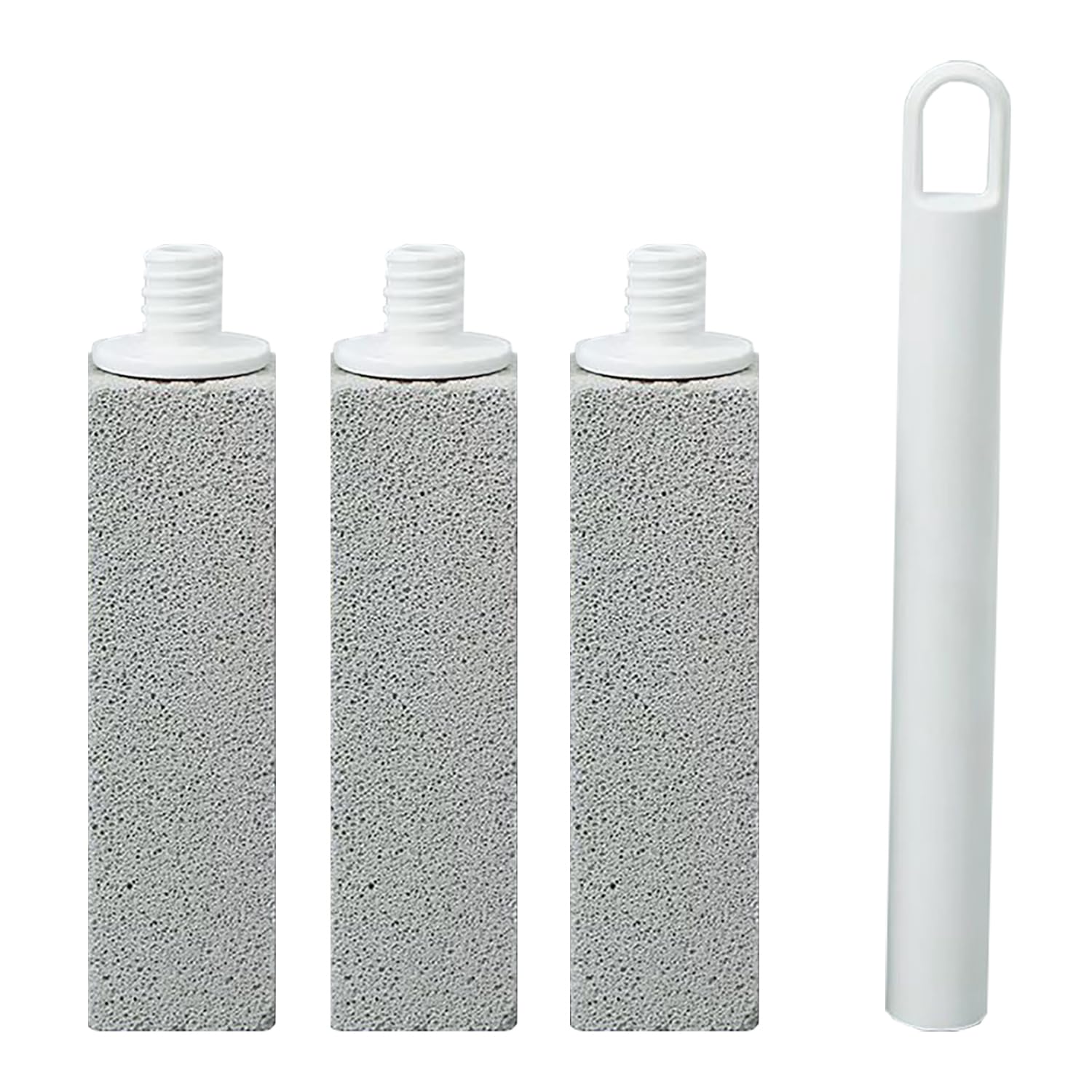 ShiWuYou 3 Pack Pumice Stone Cleaning Stone with Handle, Toilet Bowl Cleaner Toilet Brush, Pumice Stone for Toilet, for Kitchen/Bath/Pool/Household Cleaning