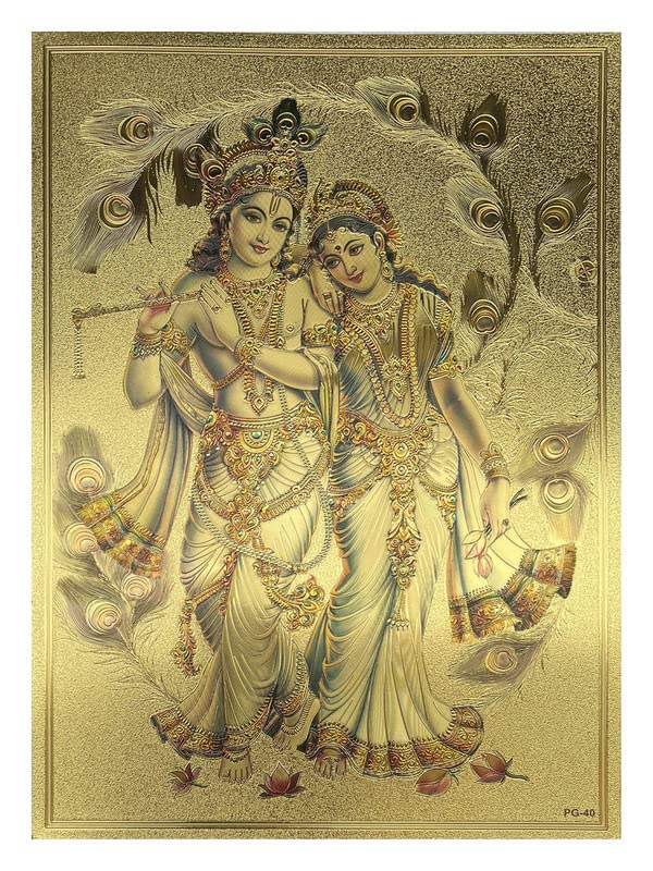 Buy Shri Kanth Art Radha Krishan Religious God Photo Frame for Pooja