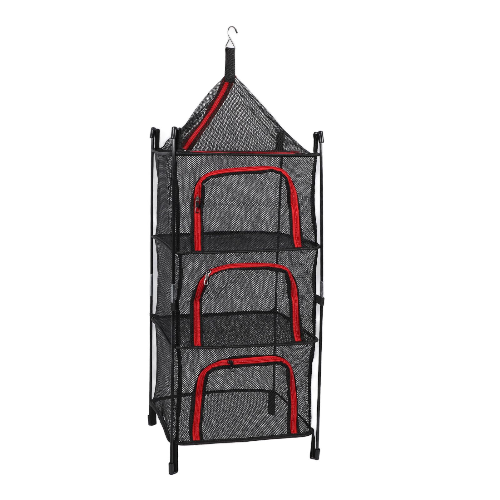 Filet de séchage pour le camping et la maison, suspension à 4 couches pliables 90 cm