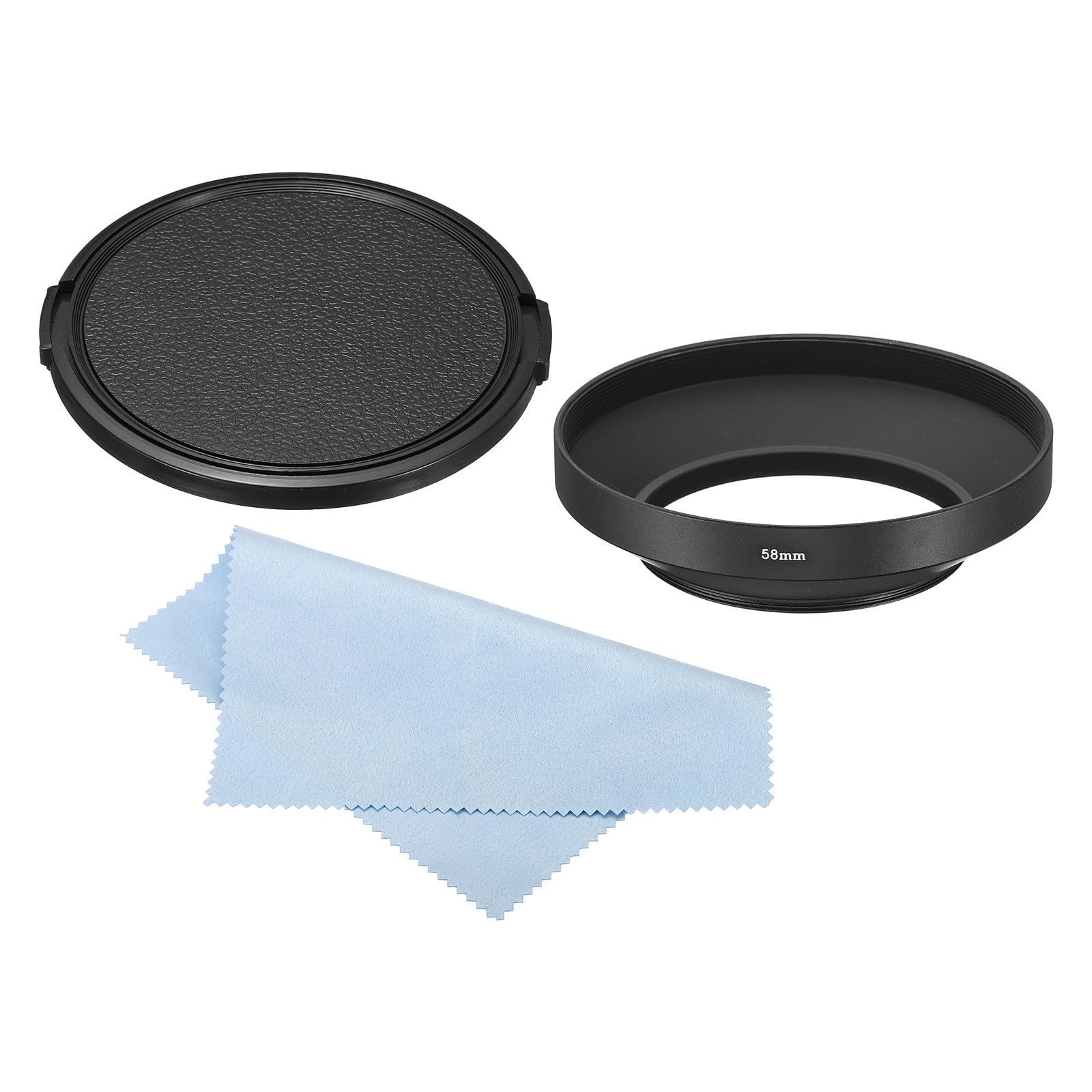 PATIKIL 58mm Lens Hood, Wide Angle Matte Surface Anti