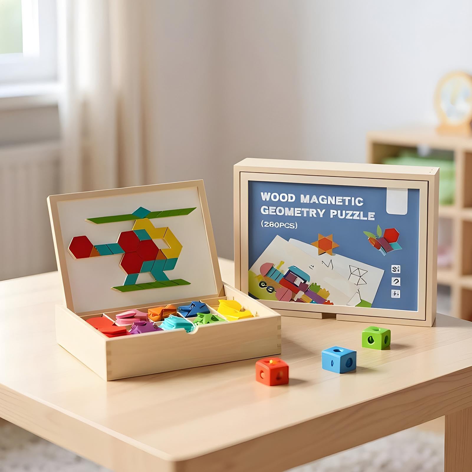 Bloques | Juego Educativo Stem Magnético - Colorido Conjunto de Piezas Creativas | para Adolescentes Casa Escuela Viajes