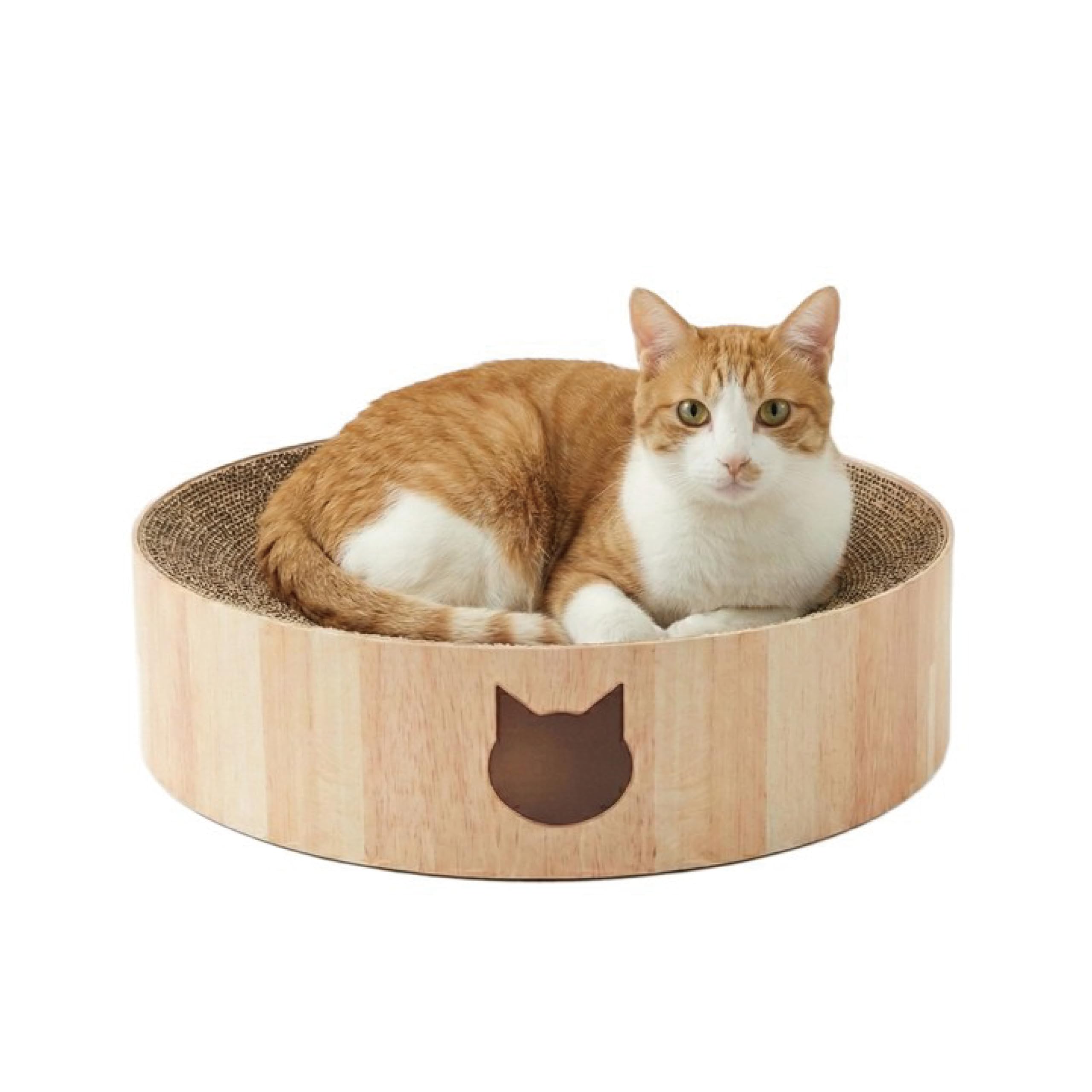 Amazon | 猫壱 バリバリボウル 爪研ぎ ライトブラウン XL 猫用 | 猫壱