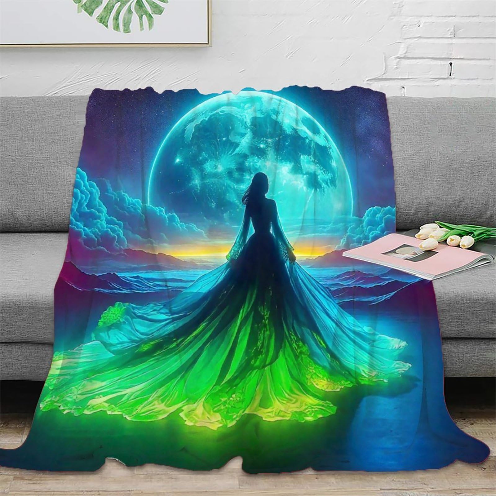 Couverture de lit en microfibres 150x200 cm plaid douce imprimé 3D