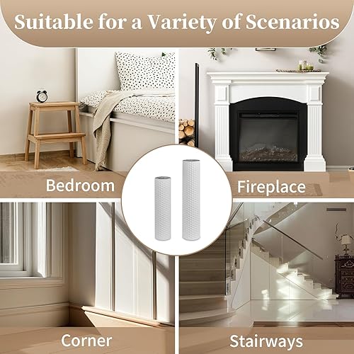 Miniatura 8 de Sziqiqi Jarrones altos blancos para suelo cilindro de metal de 27.621.7 pulgadas, soporte para flores hecho a mano, jarrón decorativo extra grande,