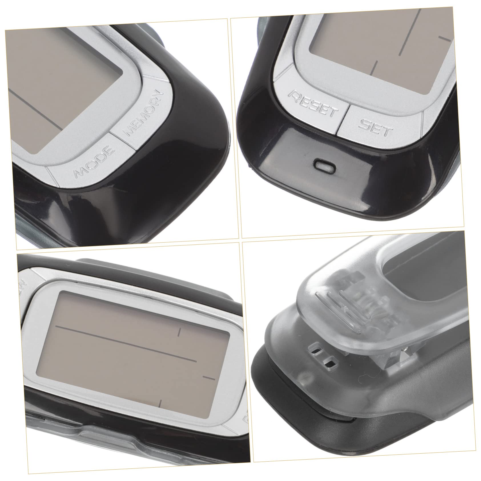 TOYANDONA 5 Pièces pédomètre podomètre pour Marcher Compteur de Pas pour Marcher comptoir Compteur de Pas pour l'extérieur podomètre pour Le Fitness Compteur portatif Abdos