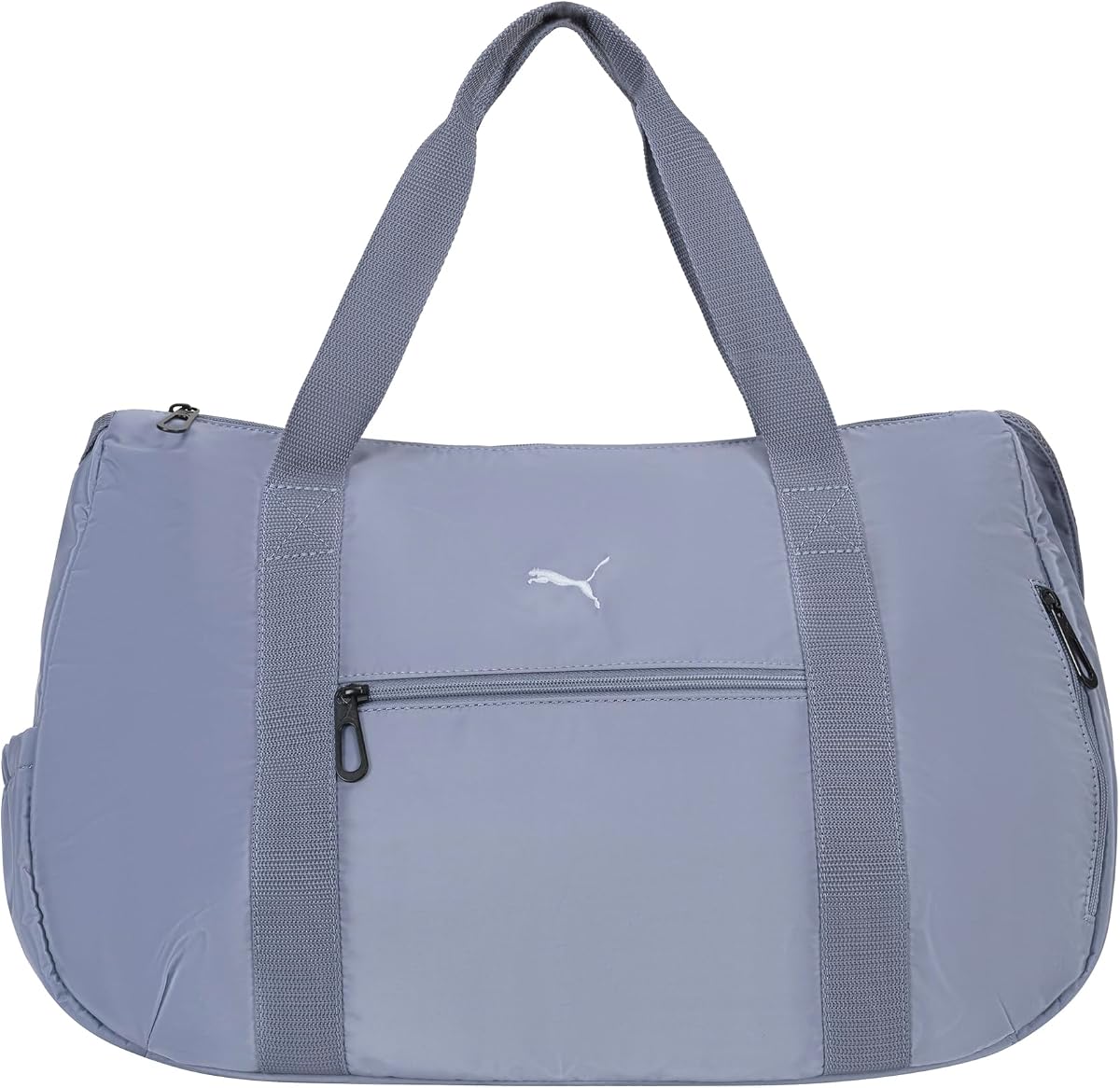 Bolsa de gimnasio profesional para mujer en Memory Cloth con correa ajustable y múltiples bolsillos, gris cielo/azul nieve montaña, talla única