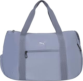 Bolsa de gimnasio profesional para mujer en Memory Cloth con correa ajustable y múltiples bolsillos, gris cielo/azul nieve montaña, talla única