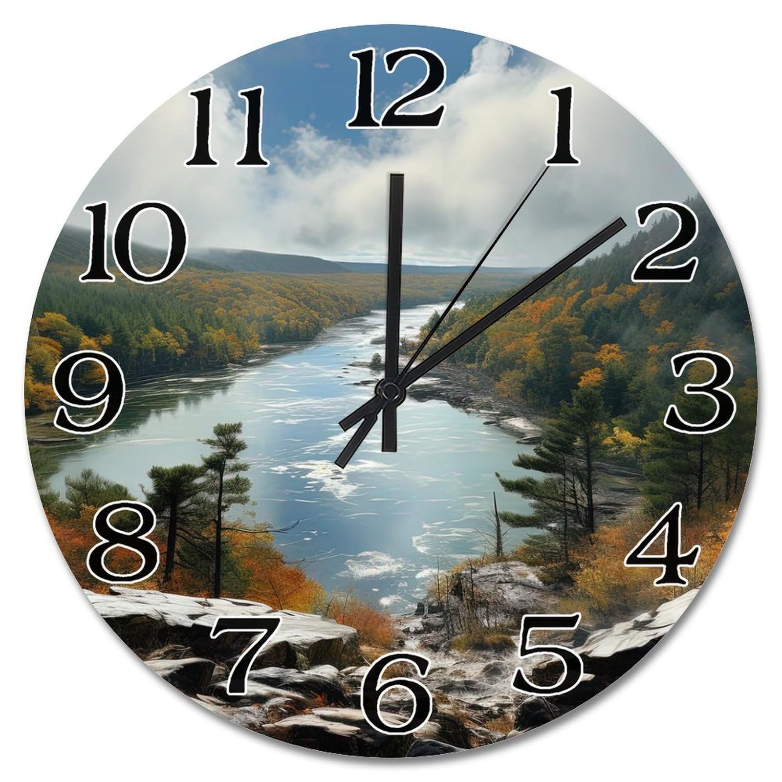 Grande horloge murale bois de 38,1 cm avec mouvement à piles pour ferme