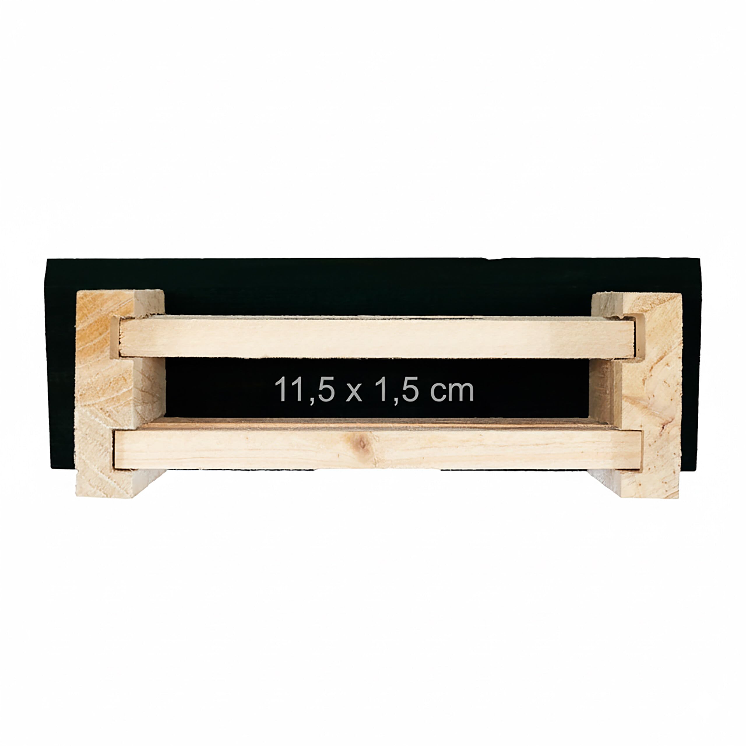 Relaxdays Fledermauskasten, 4er Set, Unterschlupf für Fledermäuse, unbehandeltes Holz, HBT 25 x 18 x 6 cm, Natur/schwarz